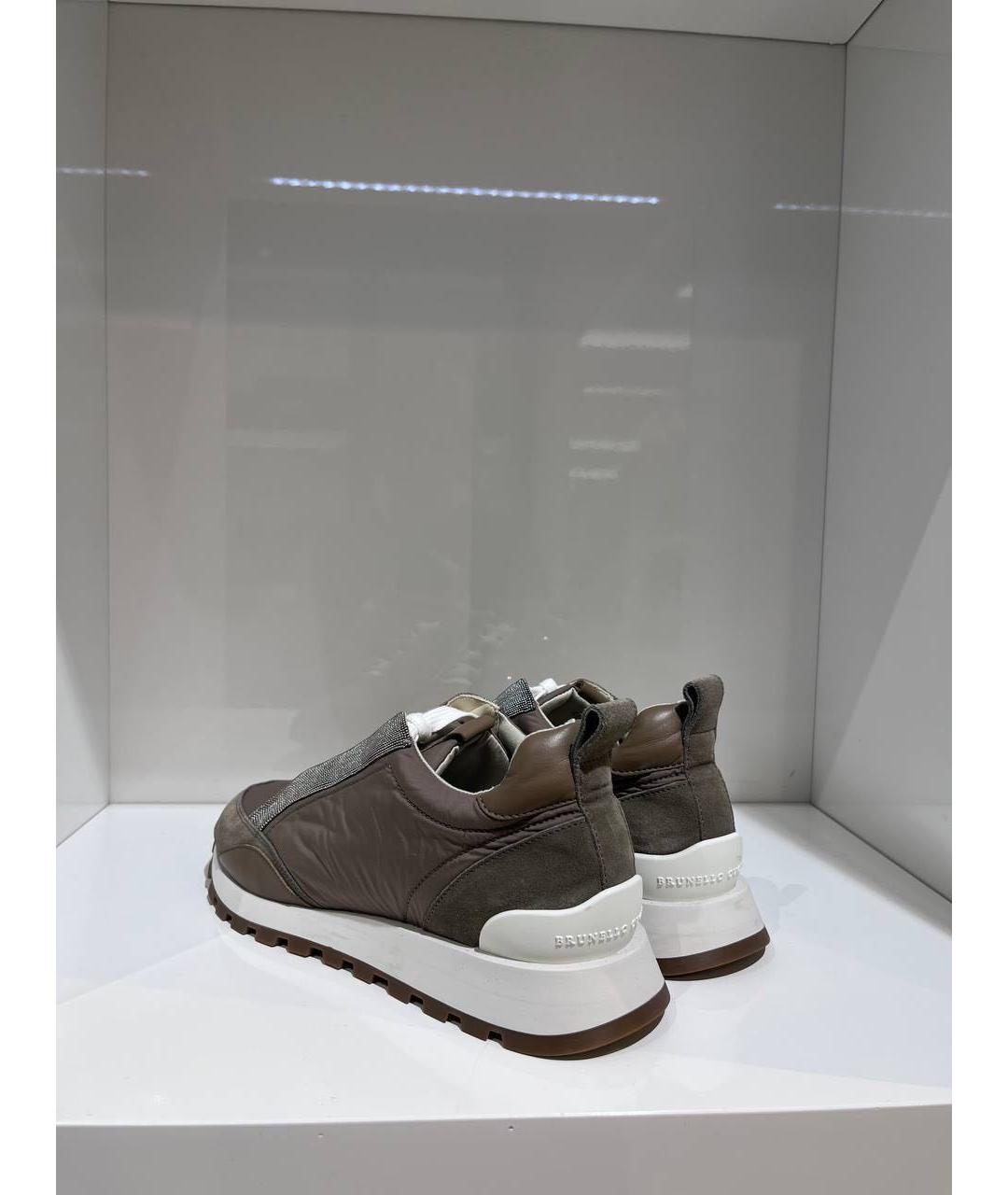 BRUNELLO CUCINELLI Бежевые кроссовки, фото 4