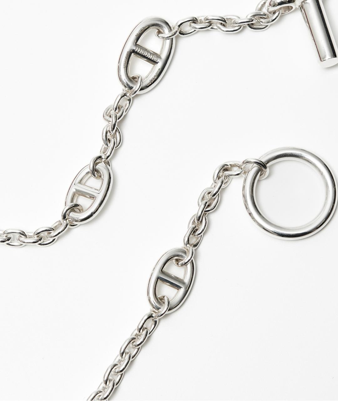 HERMES Серебряное серебряное колье, фото 3