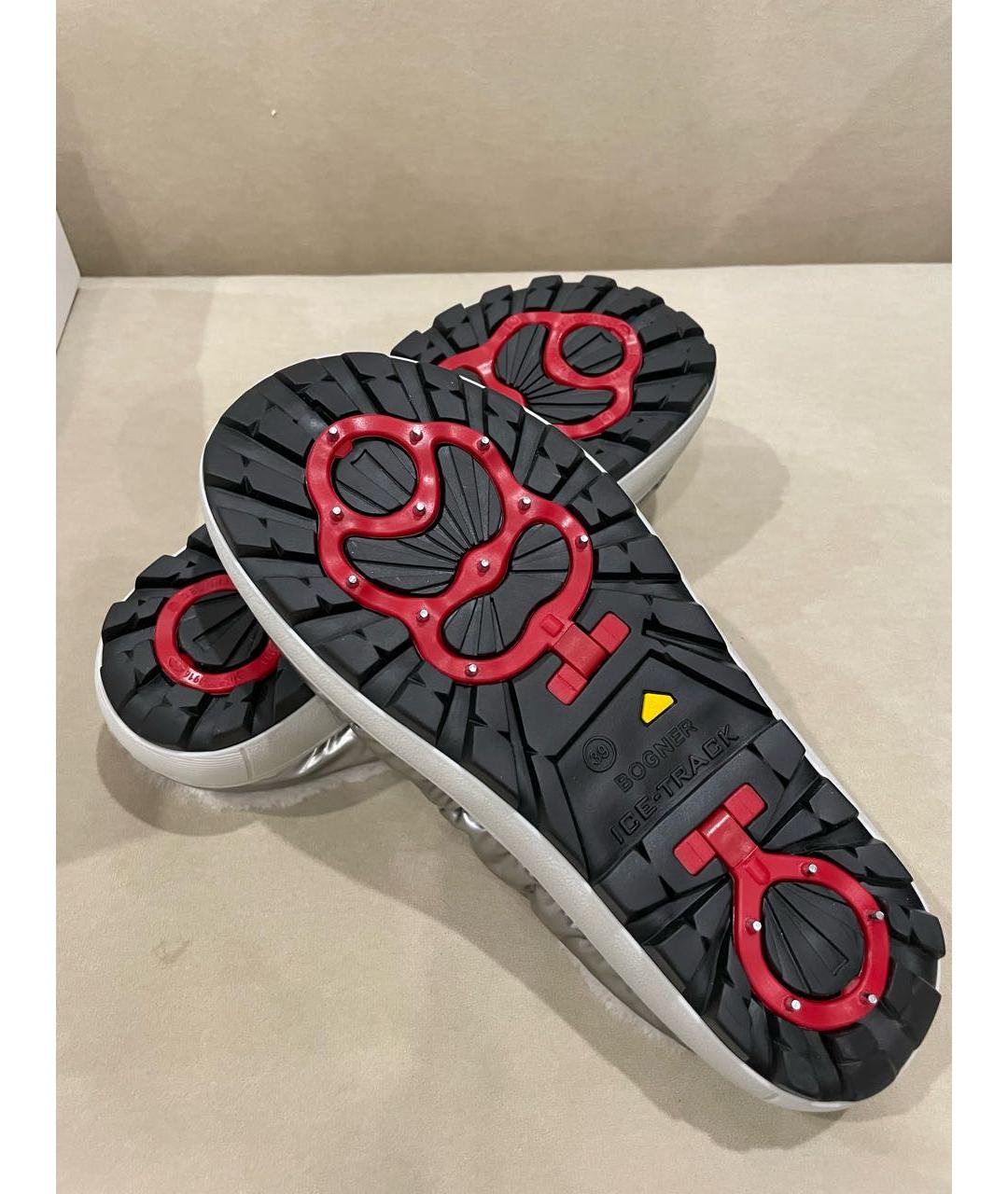 BOGNER Серебряные текстильные сабо, фото 5