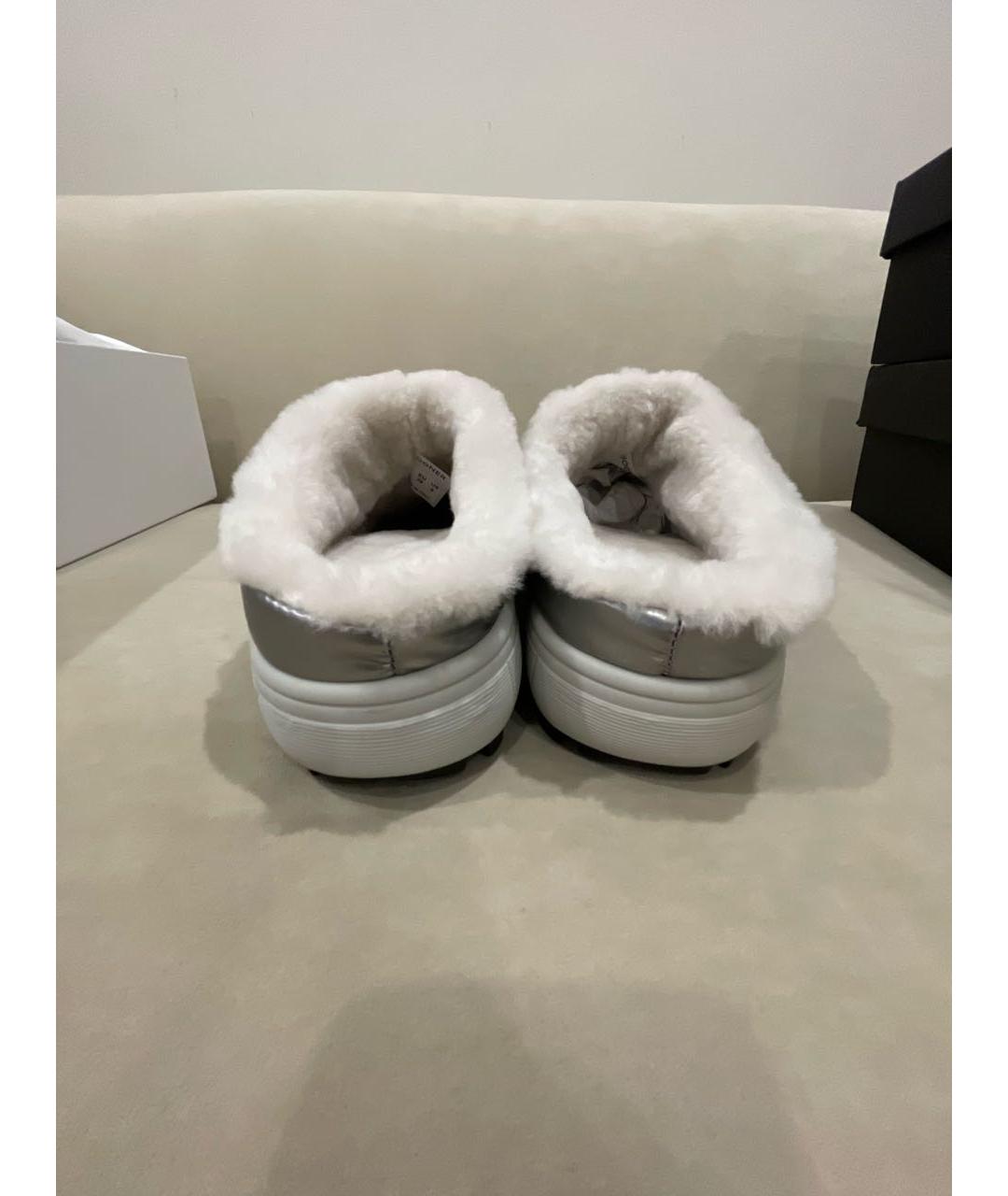 BOGNER Серебряные текстильные сабо, фото 4