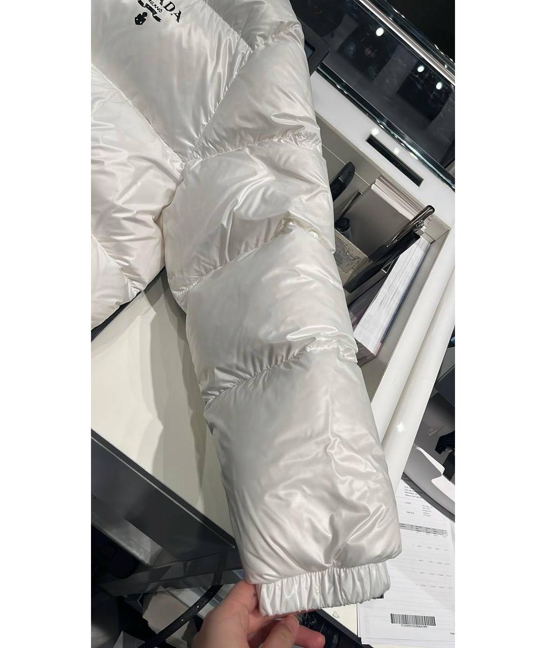 PRADA Белый пуховик, фото 4