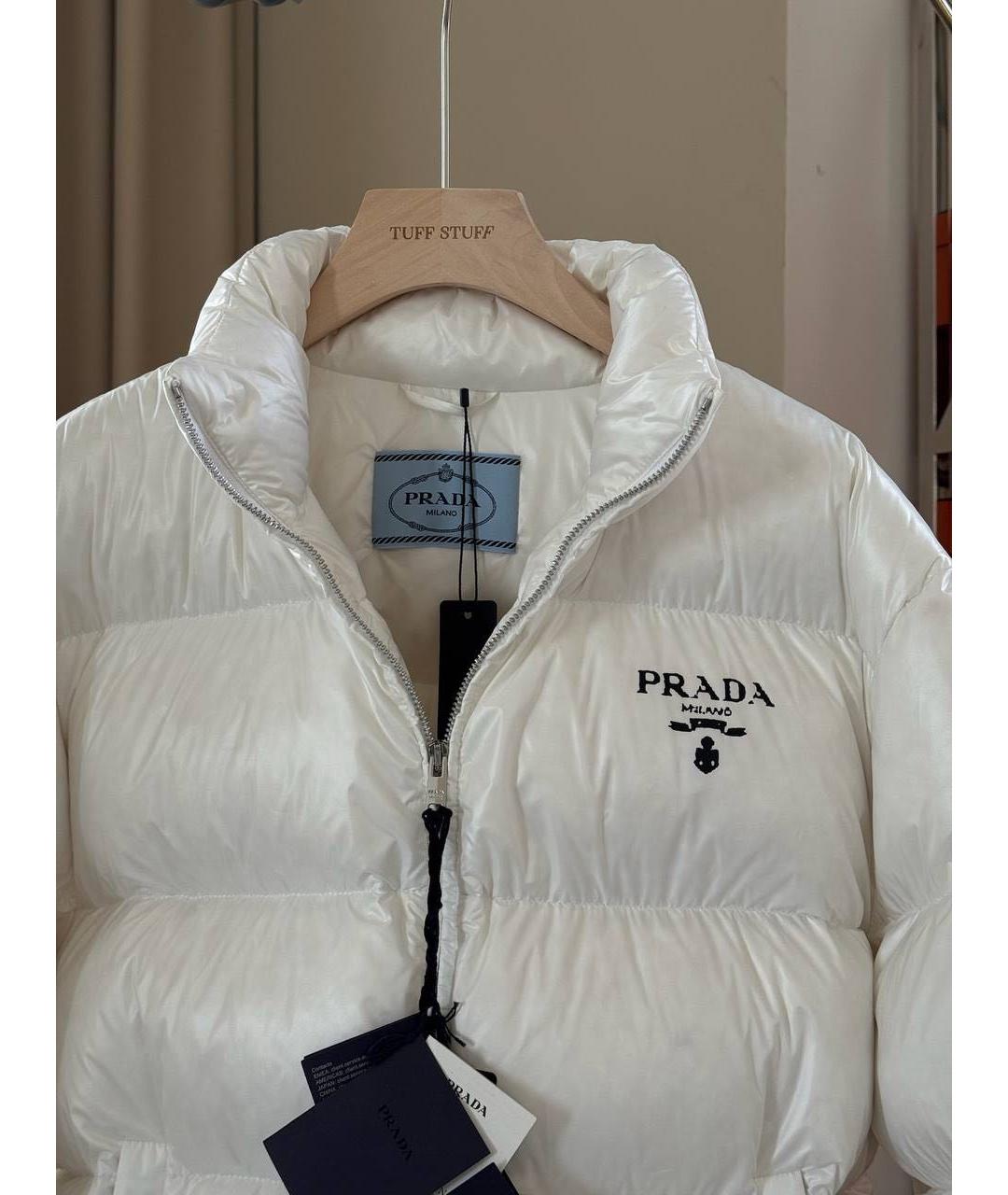 PRADA Белый пуховик, фото 3