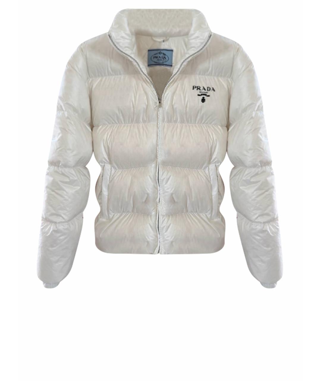 PRADA Белый пуховик, фото 1