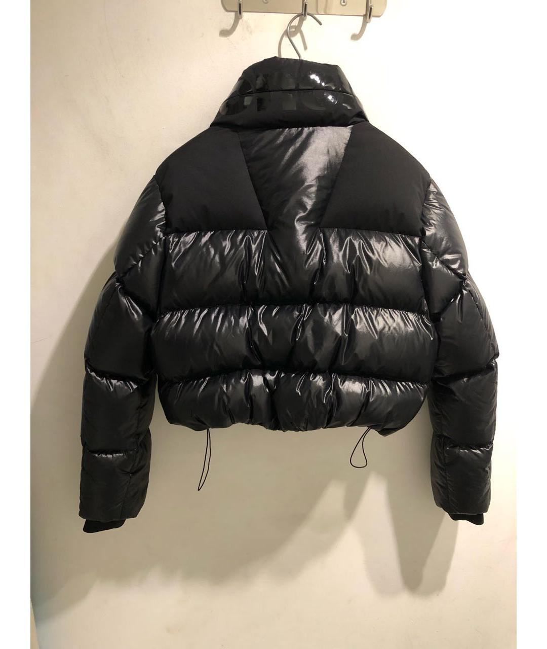 MONCLER Черный полиэстеровый пуховик, фото 2