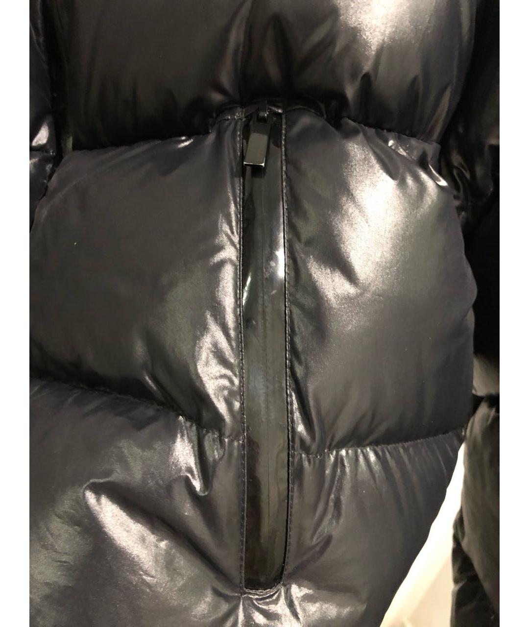 MONCLER Черный полиэстеровый пуховик, фото 5