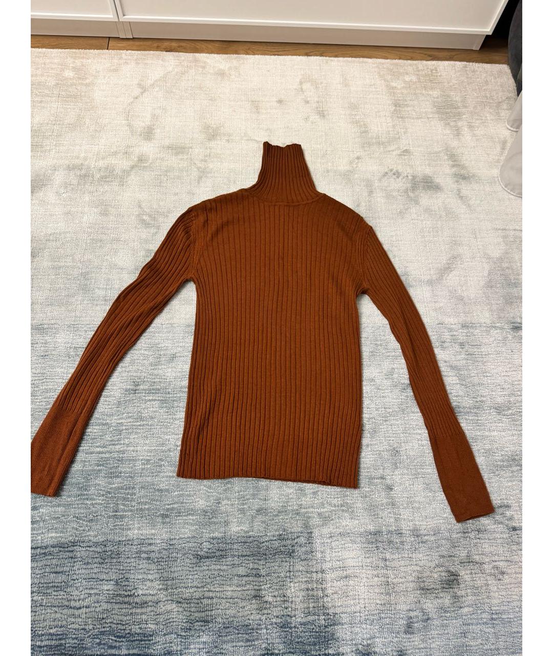 PAUL SMITH Коричневая шерстяная водолазка, фото 9