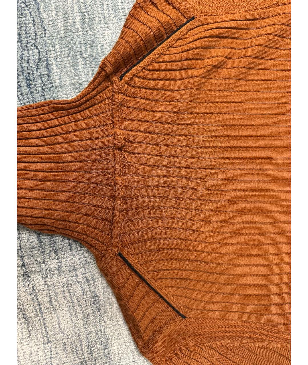 PAUL SMITH Коричневая шерстяная водолазка, фото 5