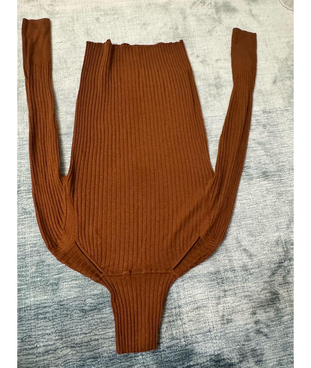 PAUL SMITH Коричневая шерстяная водолазка, фото 2