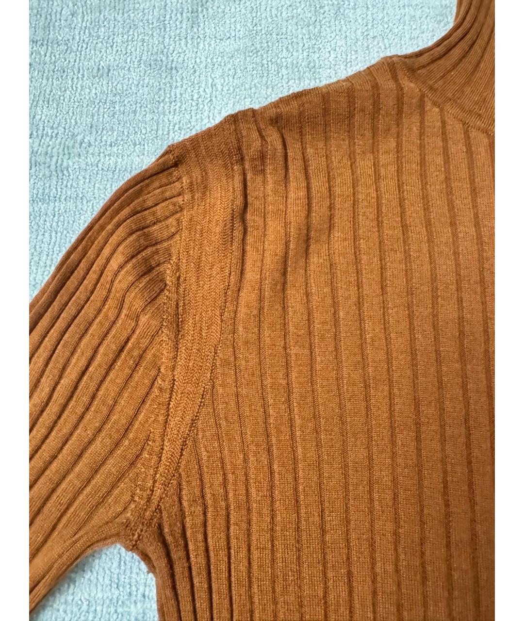 PAUL SMITH Коричневая шерстяная водолазка, фото 6