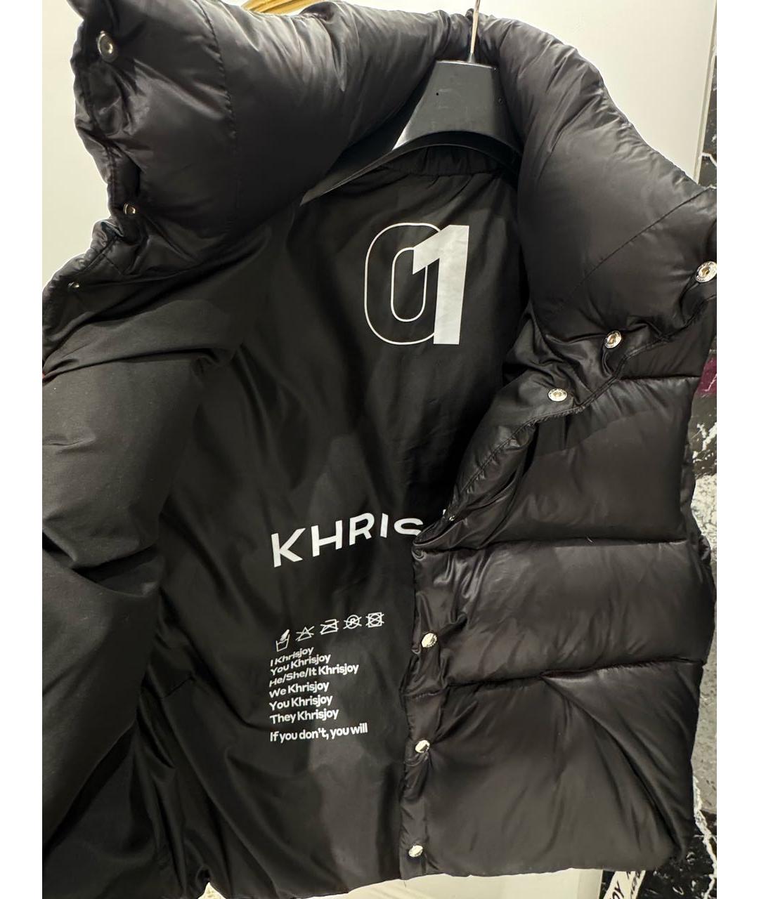 KHRISJOY Черный полиэстеровый жилет, фото 5