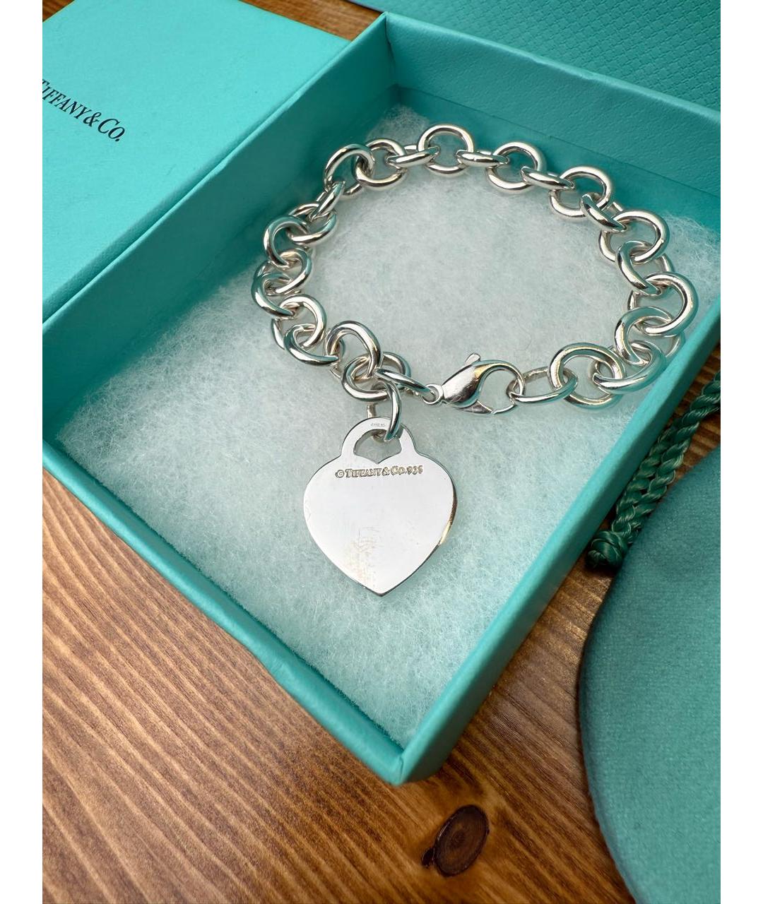 TIFFANY&CO Серебрянный серебряный браслет, фото 4
