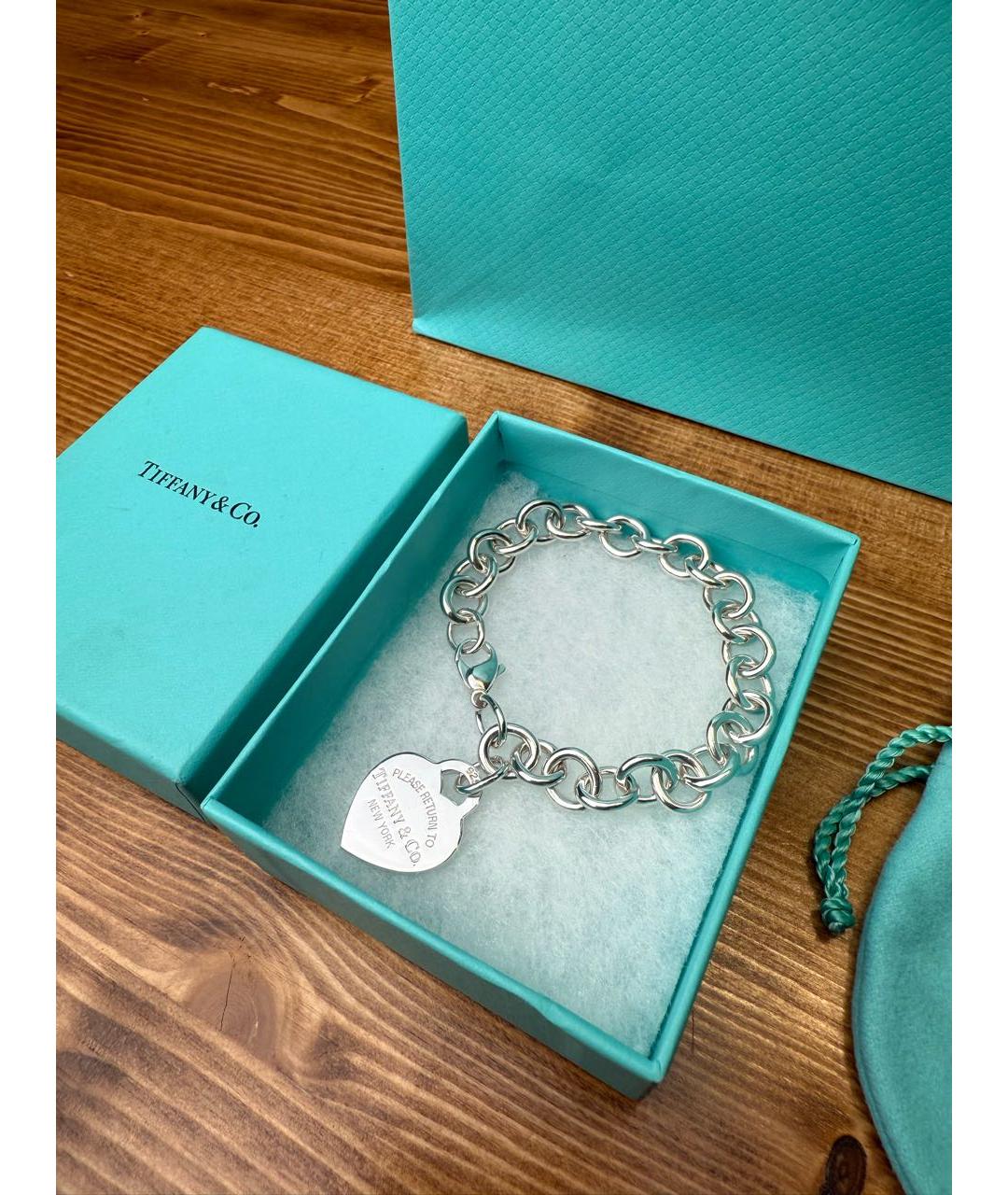 TIFFANY&CO Серебрянный серебряный браслет, фото 2