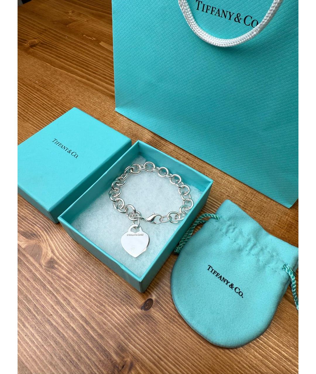 TIFFANY&CO Серебрянный серебряный браслет, фото 3