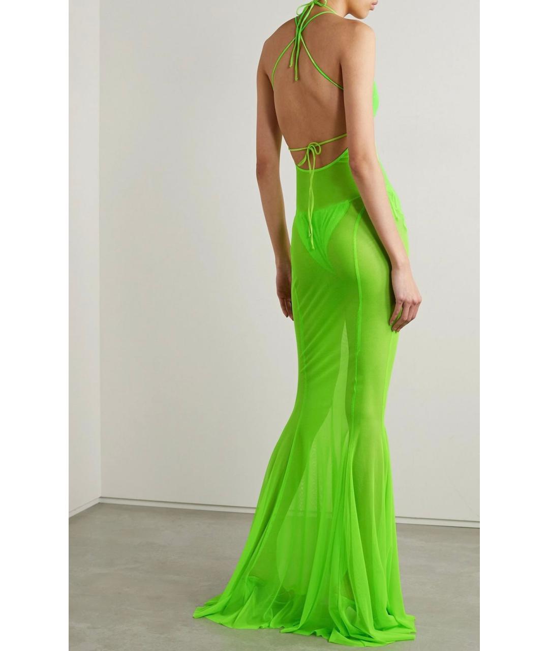 NORMA KAMALI Салатовыое коктейльное платье, фото 3