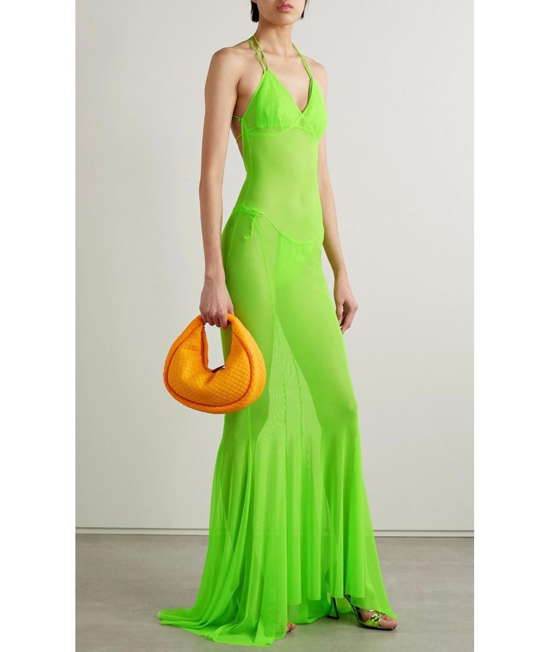 NORMA KAMALI Салатовыое коктейльное платье, фото 2