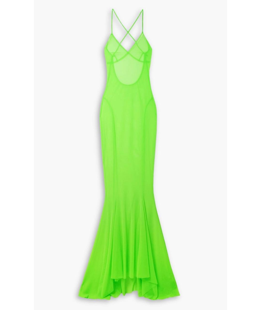 NORMA KAMALI Салатовыое коктейльное платье, фото 4