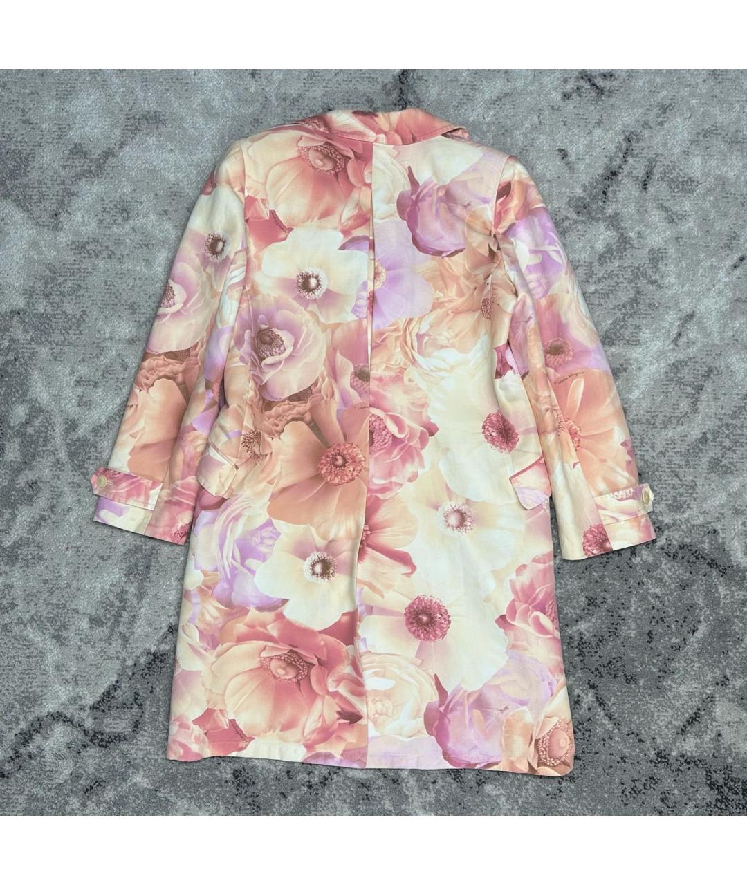 FERRAGAMO Розовый хлопковый тренч/плащ, фото 2