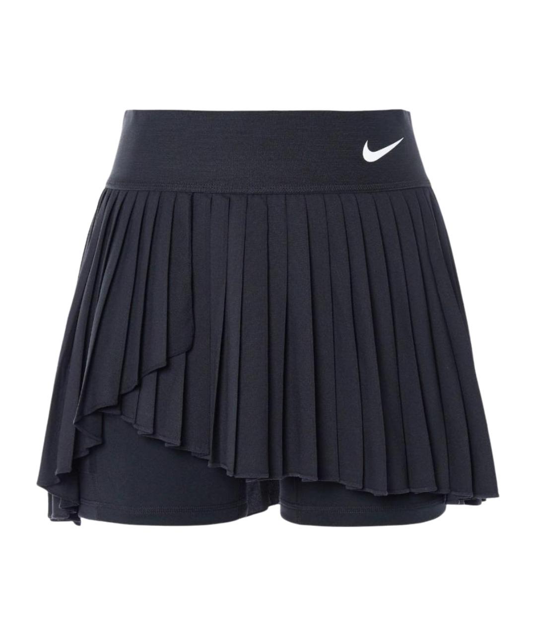 NIKE Черная полиэстеровая юбка мини, фото 1