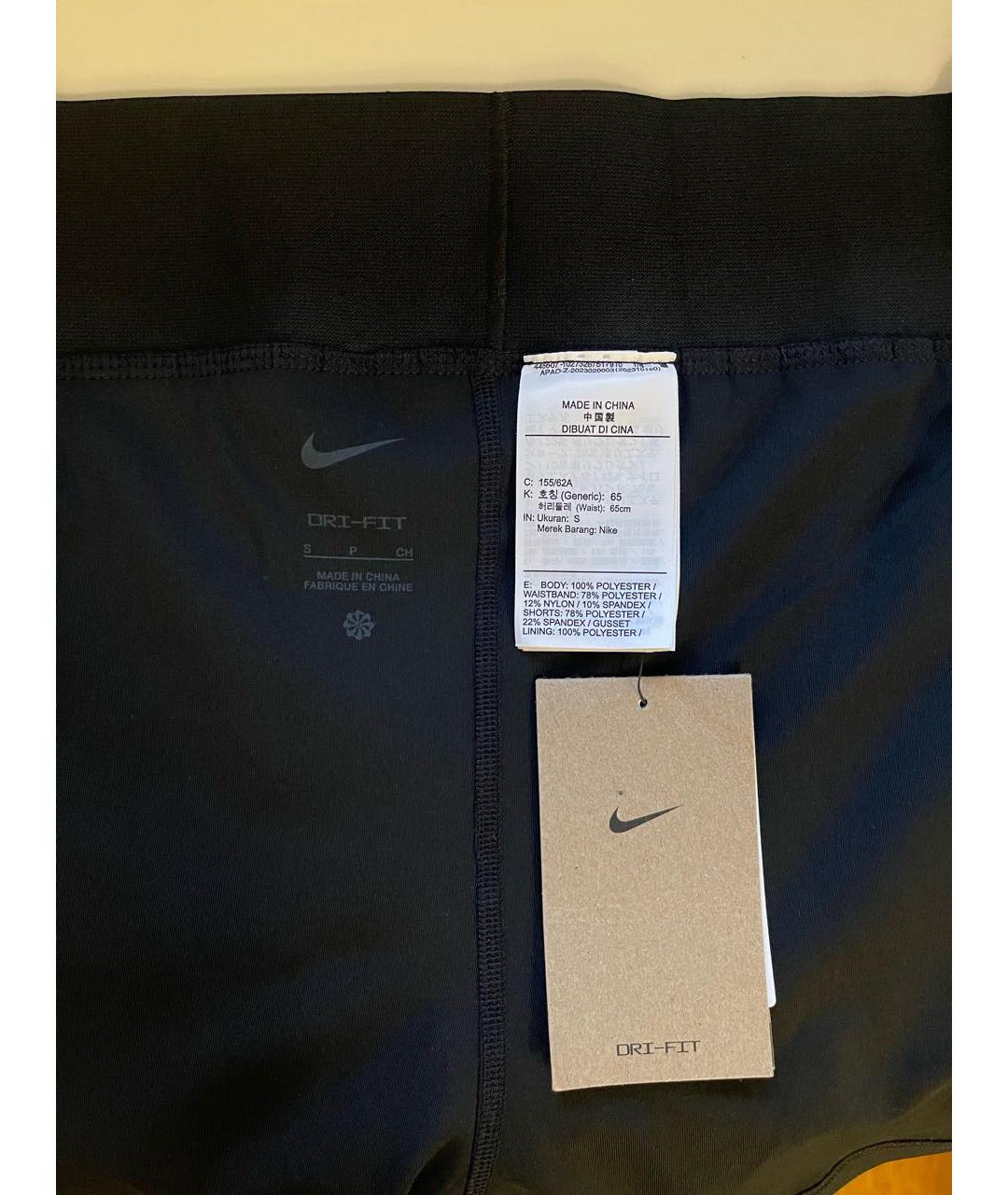 NIKE Черная полиэстеровая юбка мини, фото 3