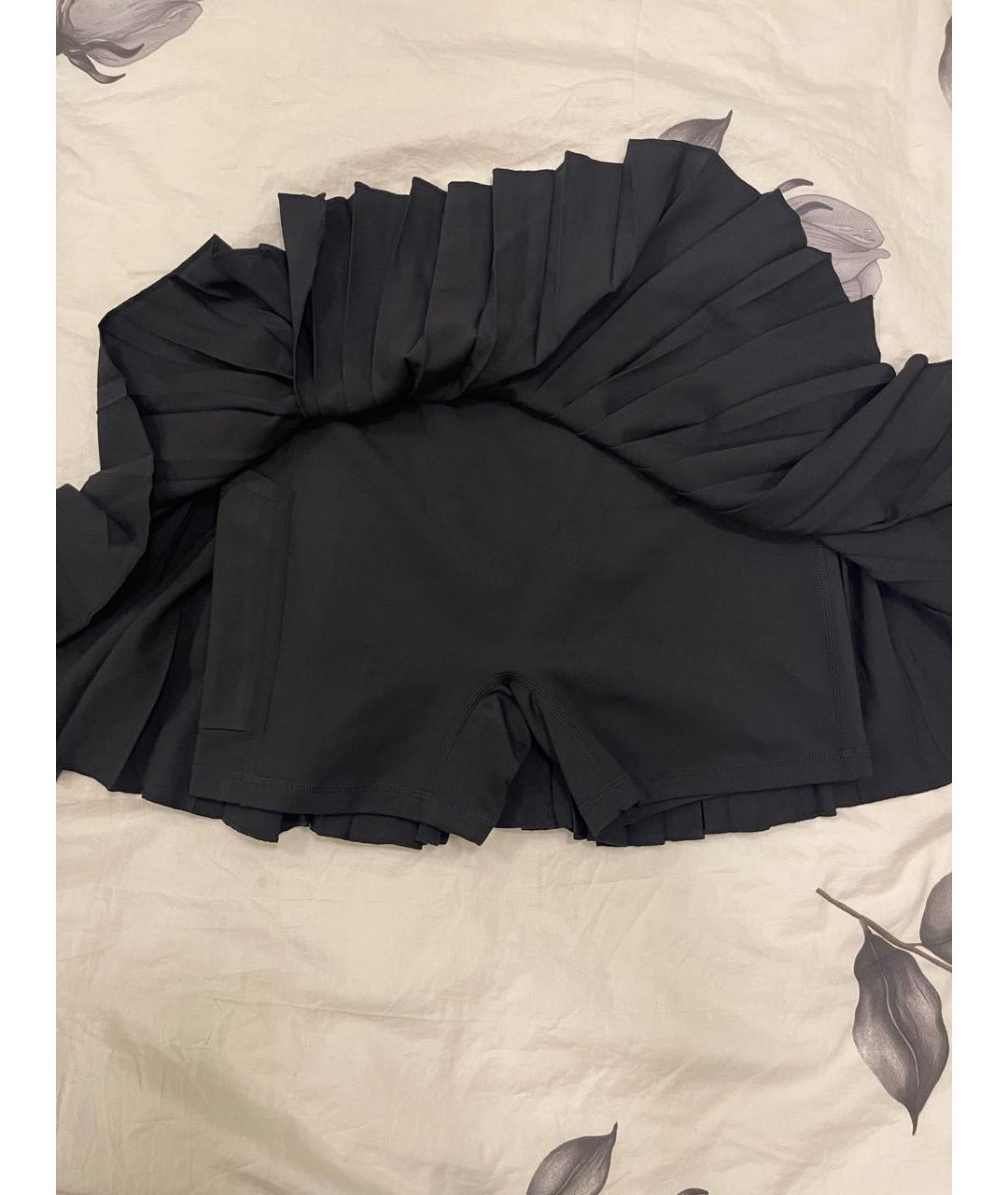 NIKE Черная полиэстеровая юбка мини, фото 6