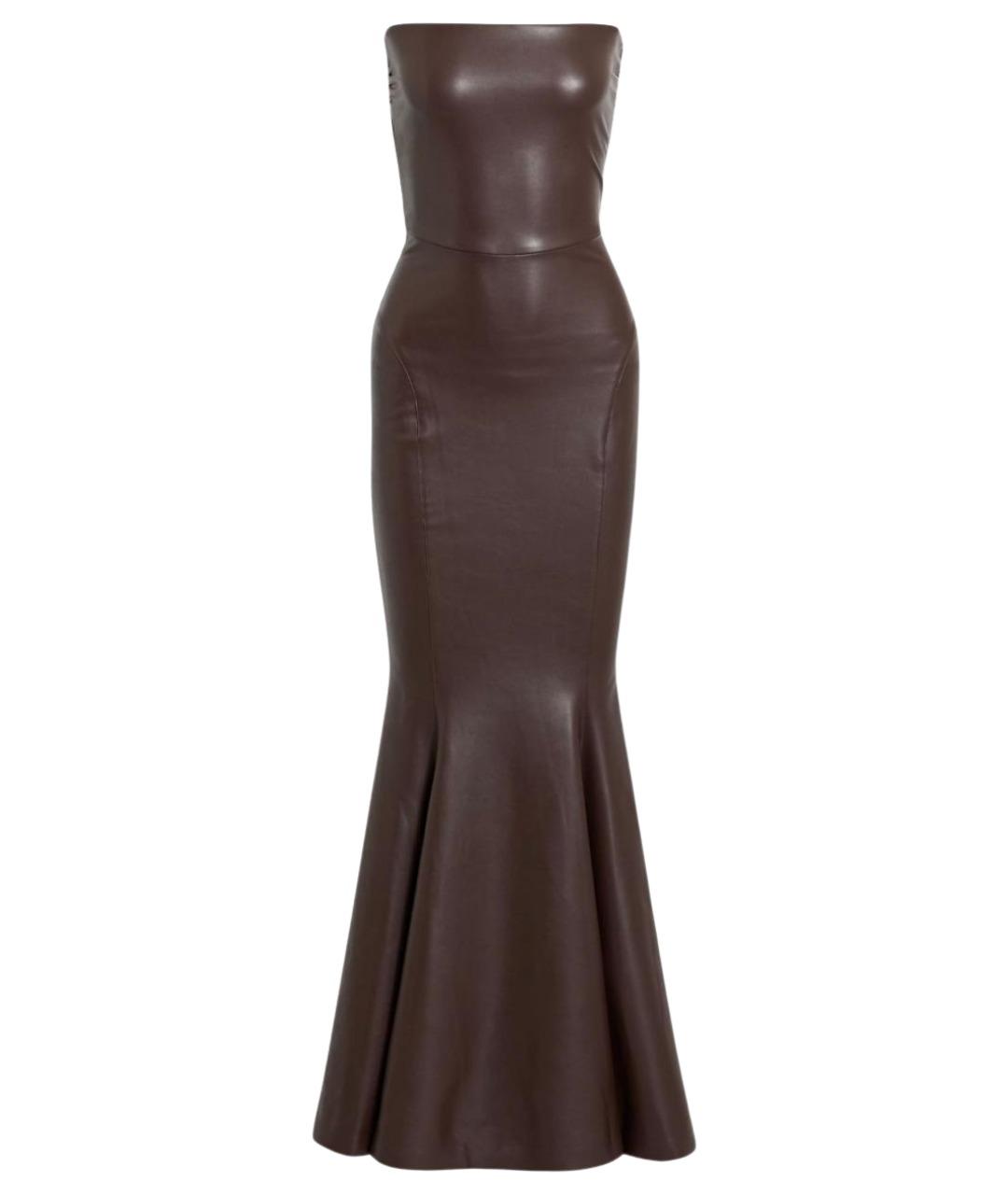 NORMA KAMALI Коричневое коктейльное платье, фото 1