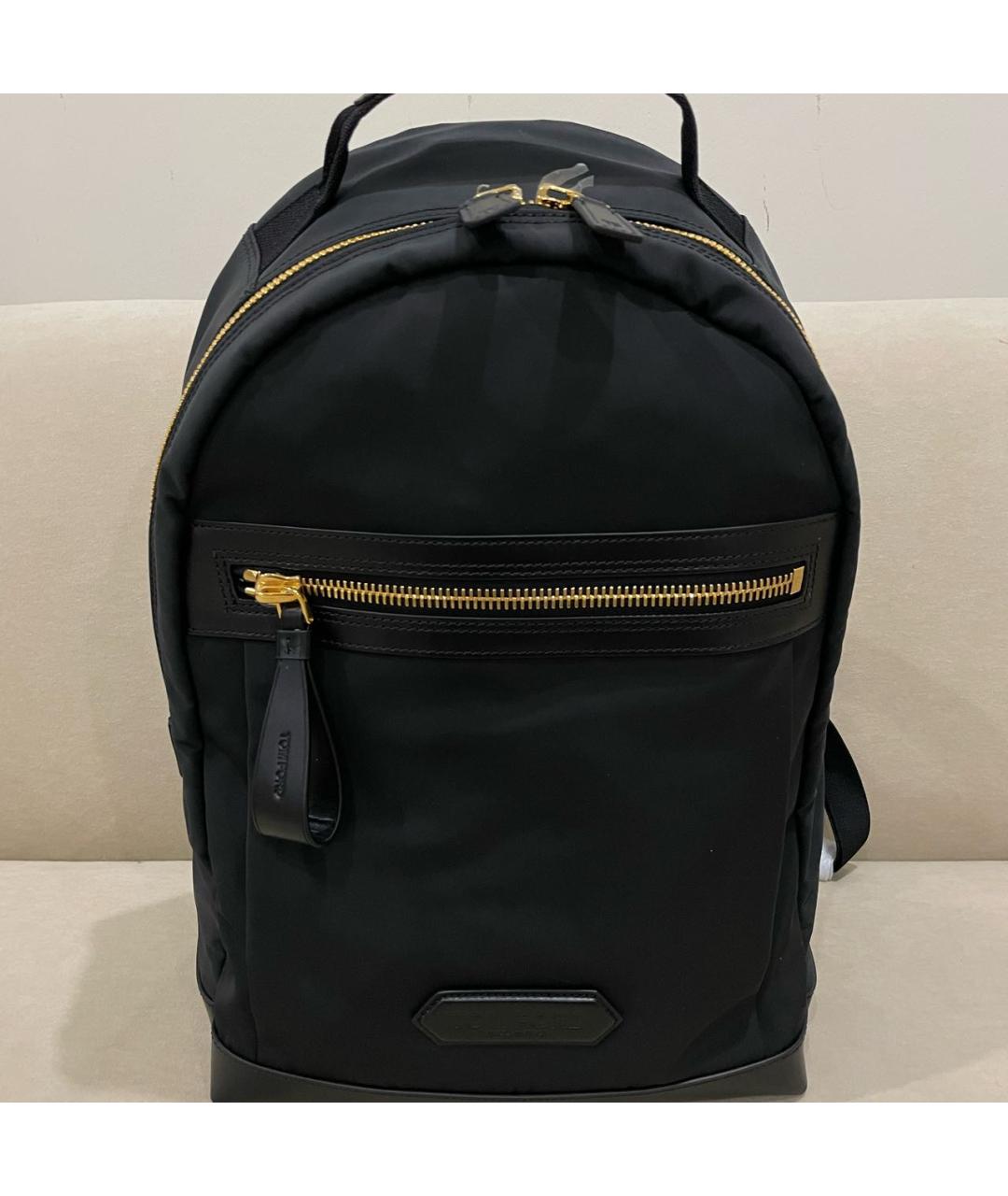 TOM FORD Черный синтетический рюкзак, фото 6