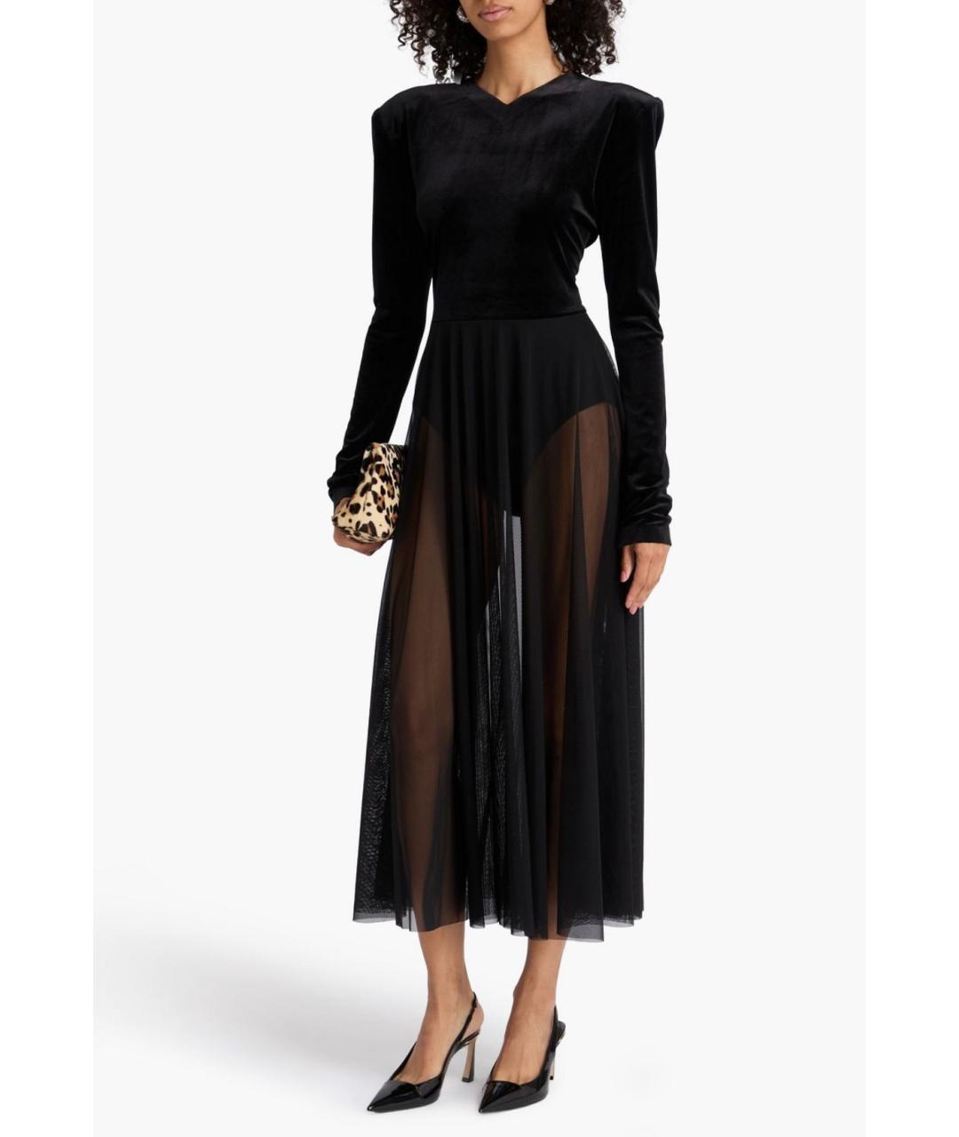 NORMA KAMALI Черное коктейльное платье, фото 2