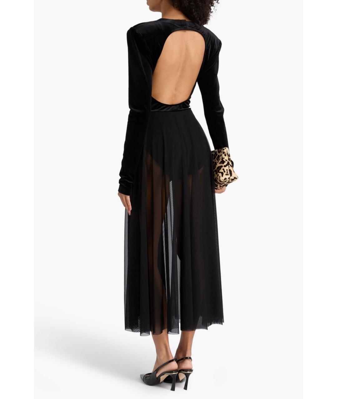 NORMA KAMALI Черное коктейльное платье, фото 3