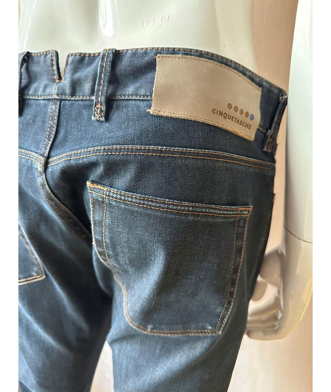 INCOTEX Синие хлопко-эластановые прямые джинсы, фото 6