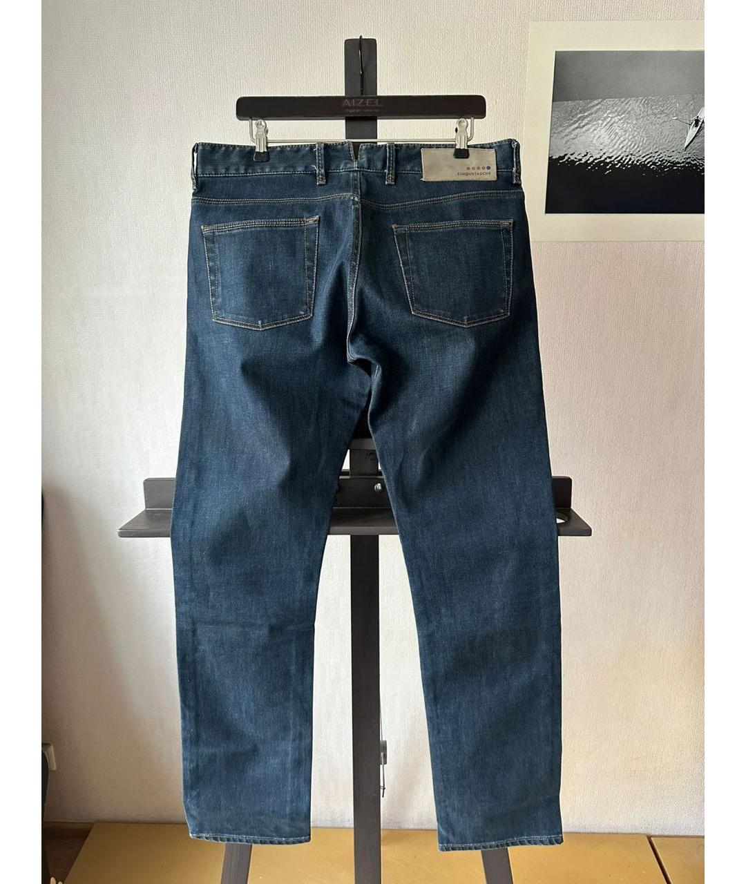 INCOTEX Синие хлопко-эластановые прямые джинсы, фото 2