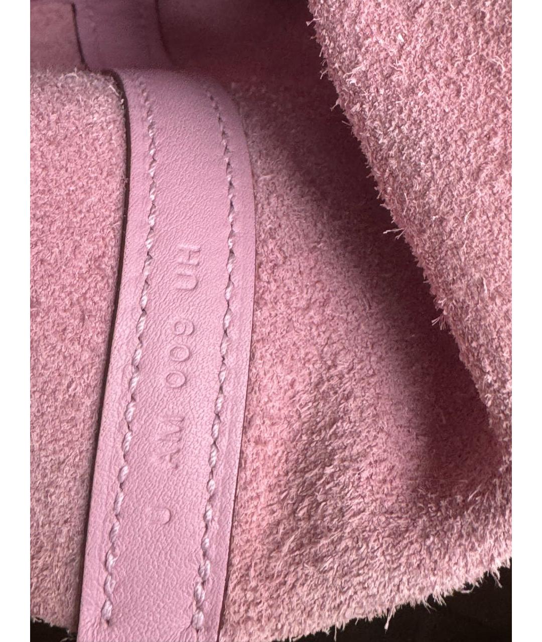 HERMES Розовая кожаная сумка тоут, фото 5