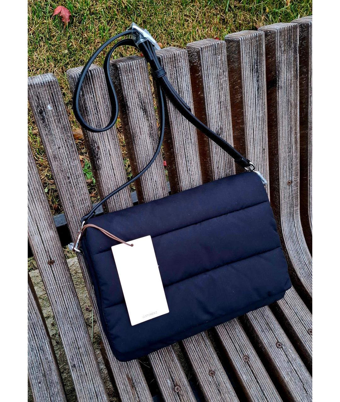 12 STOREEZ Черная тканевая сумка через плечо, фото 2