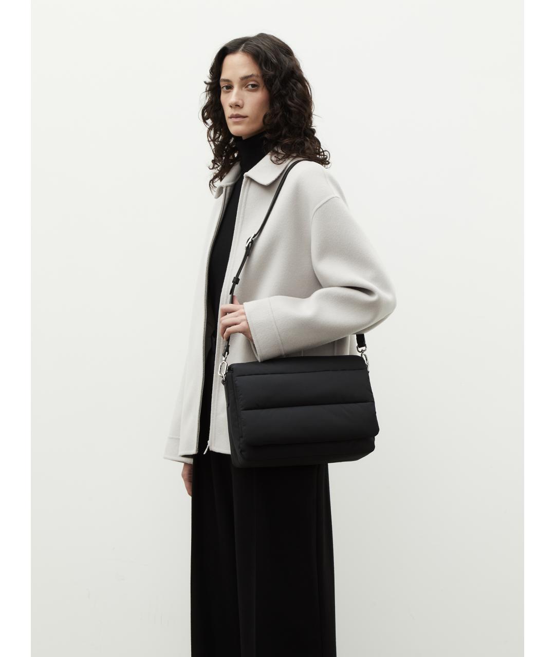 12 STOREEZ Черная тканевая сумка через плечо, фото 7