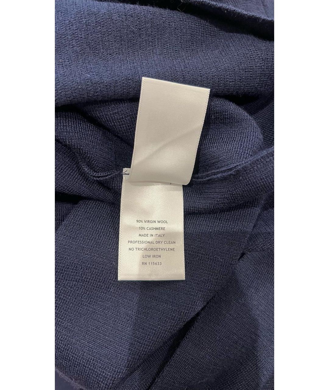 GABRIELA HEARST Темно-синее шерстяное повседневное платье, фото 5