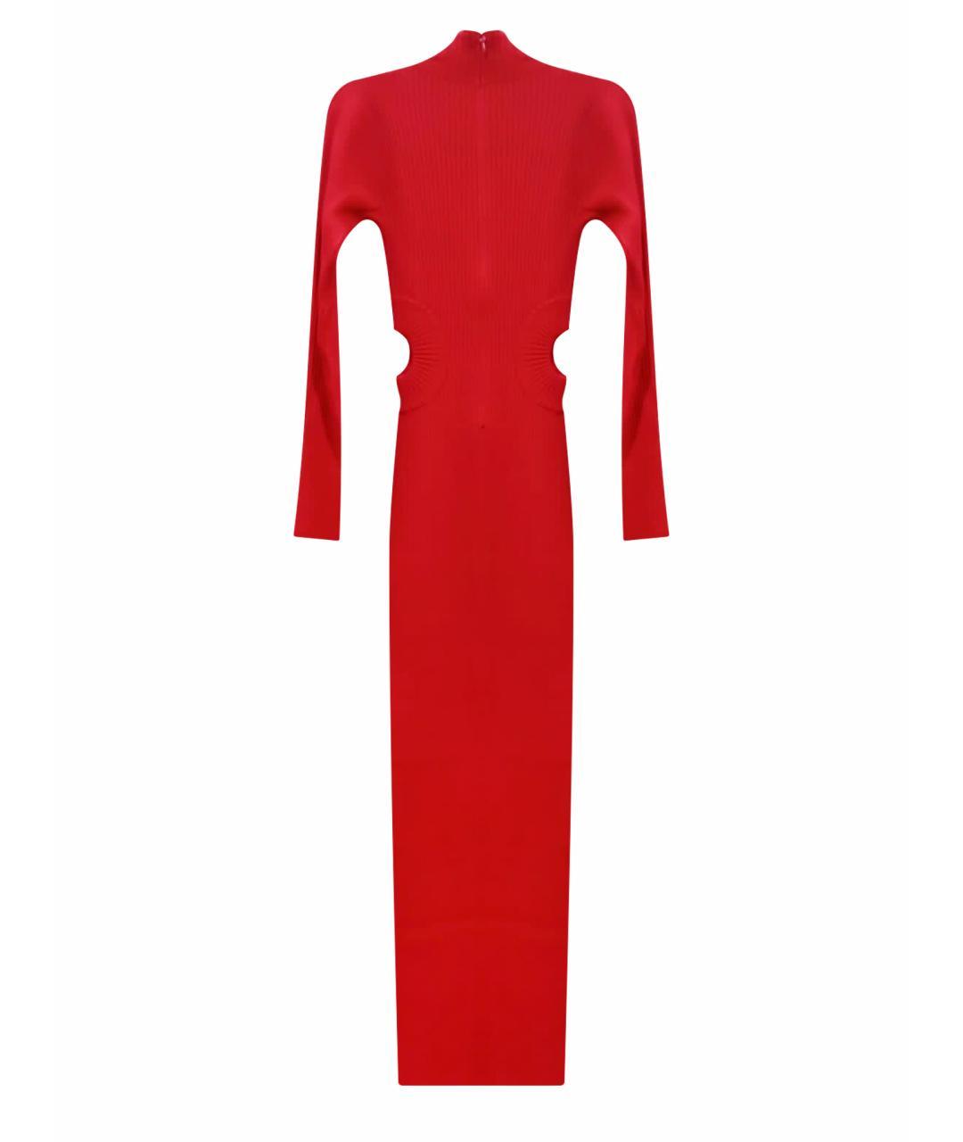 DAVID KOMA Красное вискозное вечернее платье, фото 1