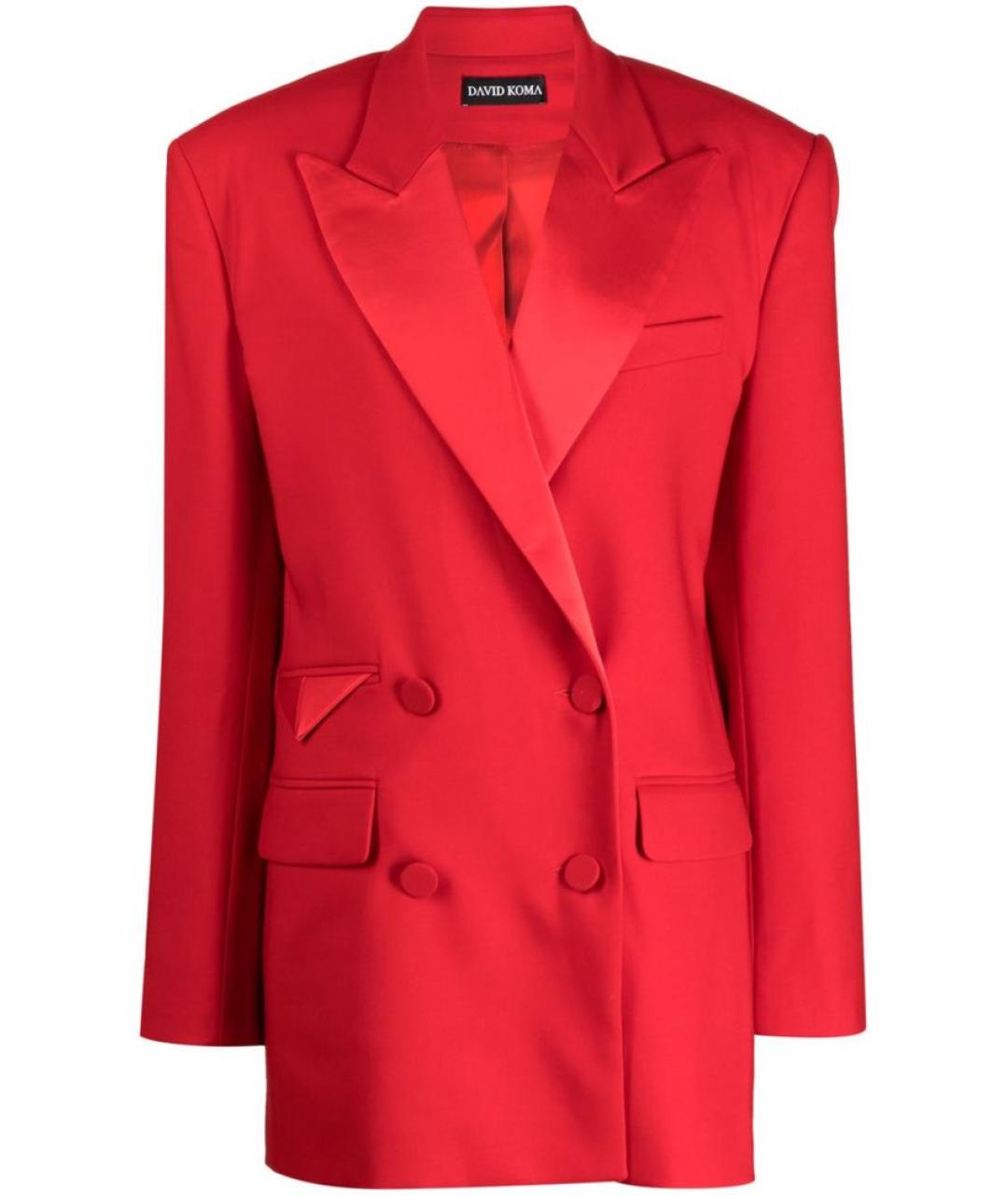 DAVID KOMA Красный костюм с брюками, фото 1