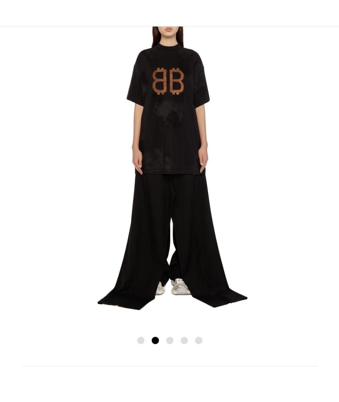 BALENCIAGA Черные шерстяные повседневные брюки, фото 9