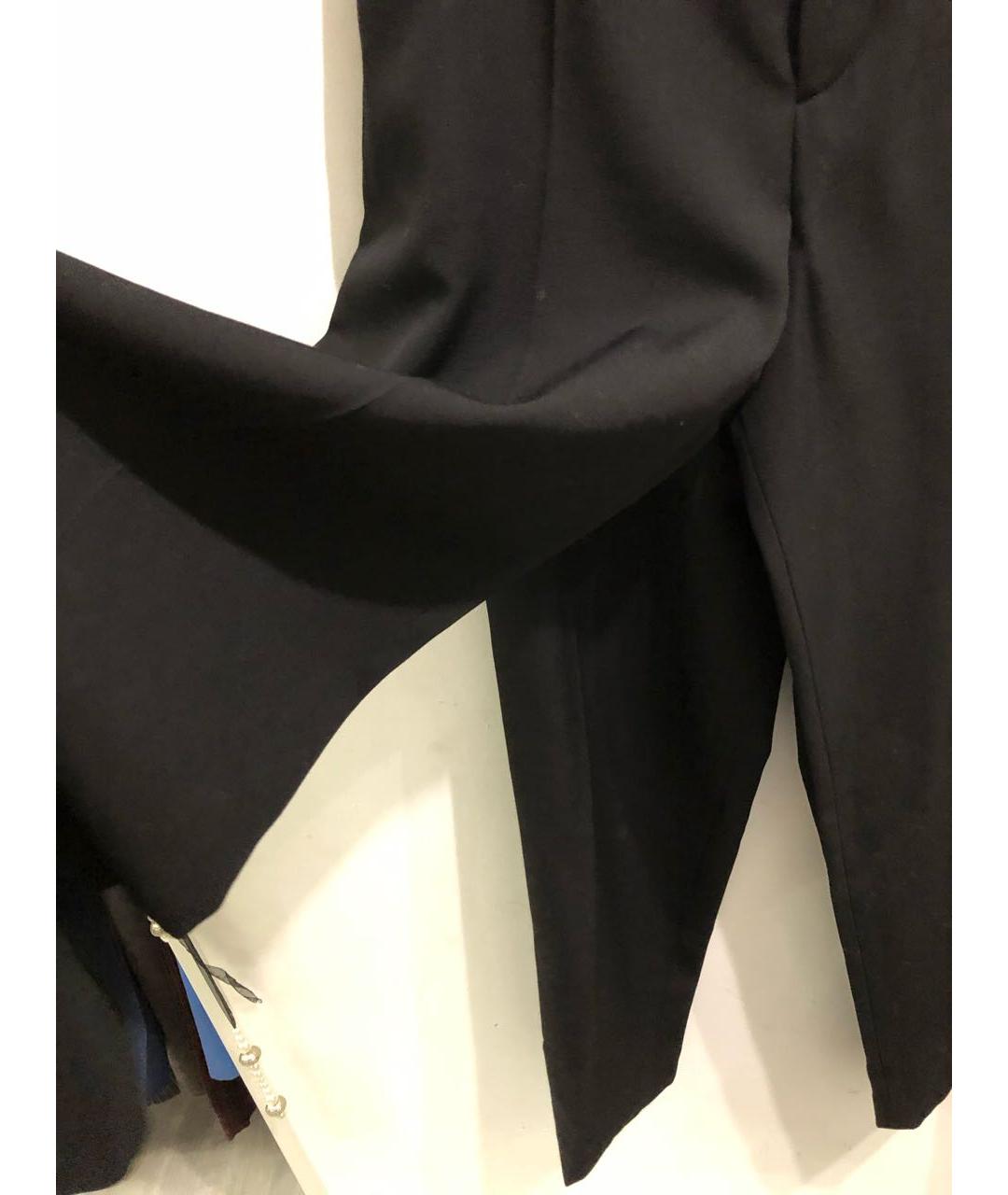 BALENCIAGA Черные шерстяные повседневные брюки, фото 4