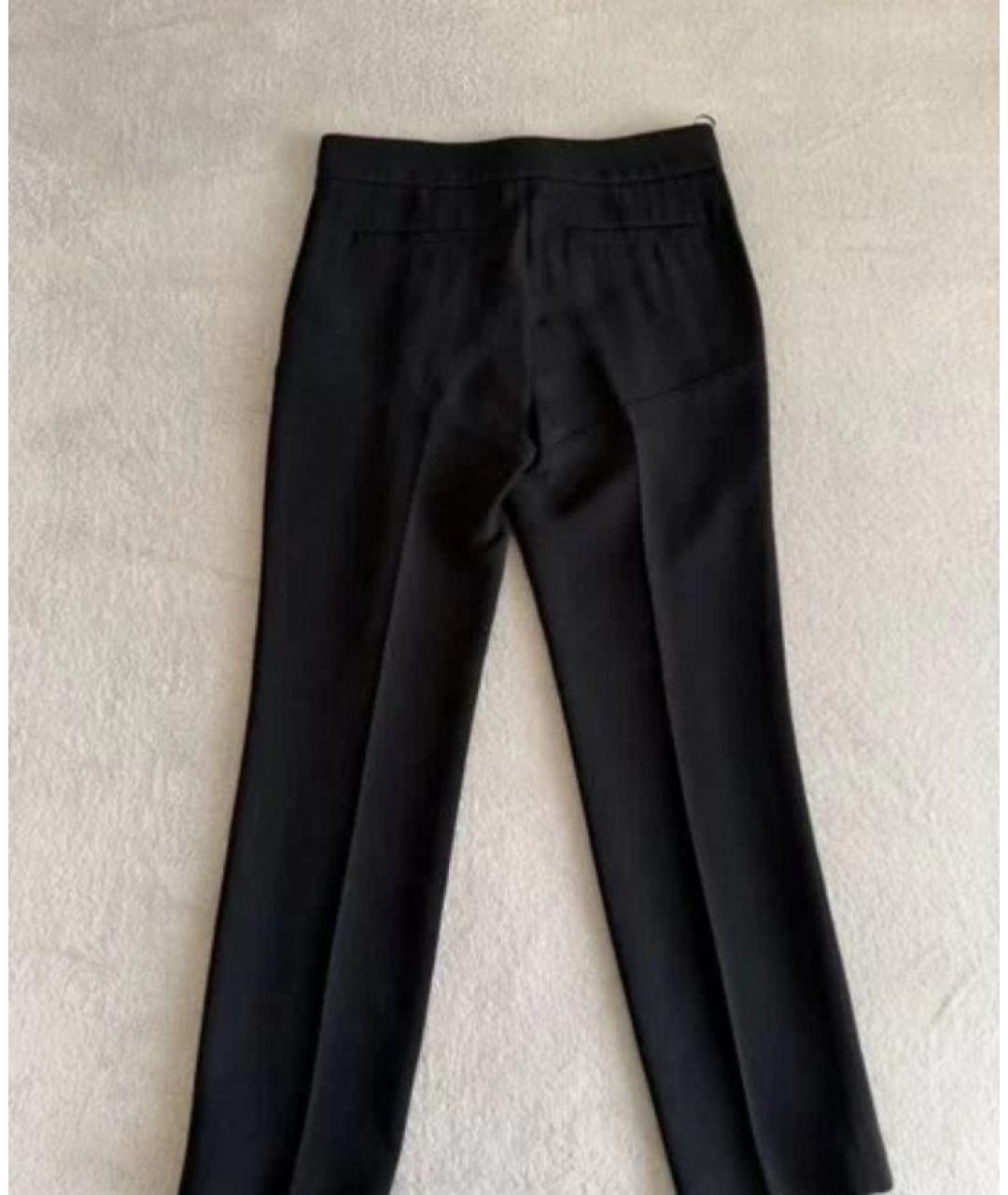 LOUIS VUITTON Черные шерстяные брюки узкие, фото 2