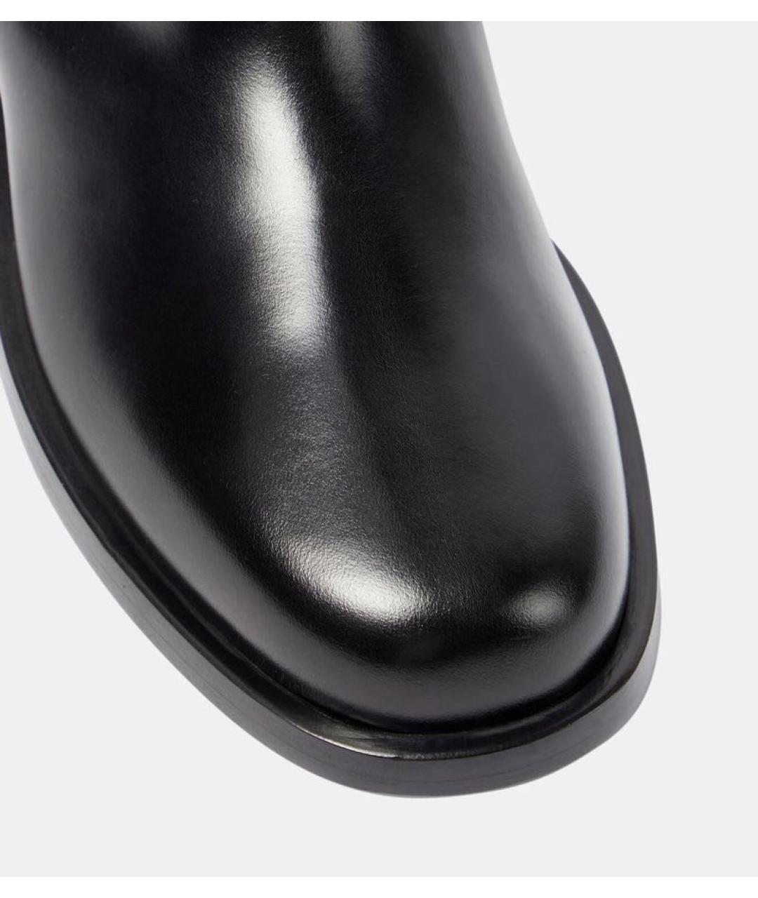 VALENTINO Черные кожаные сапоги, фото 8