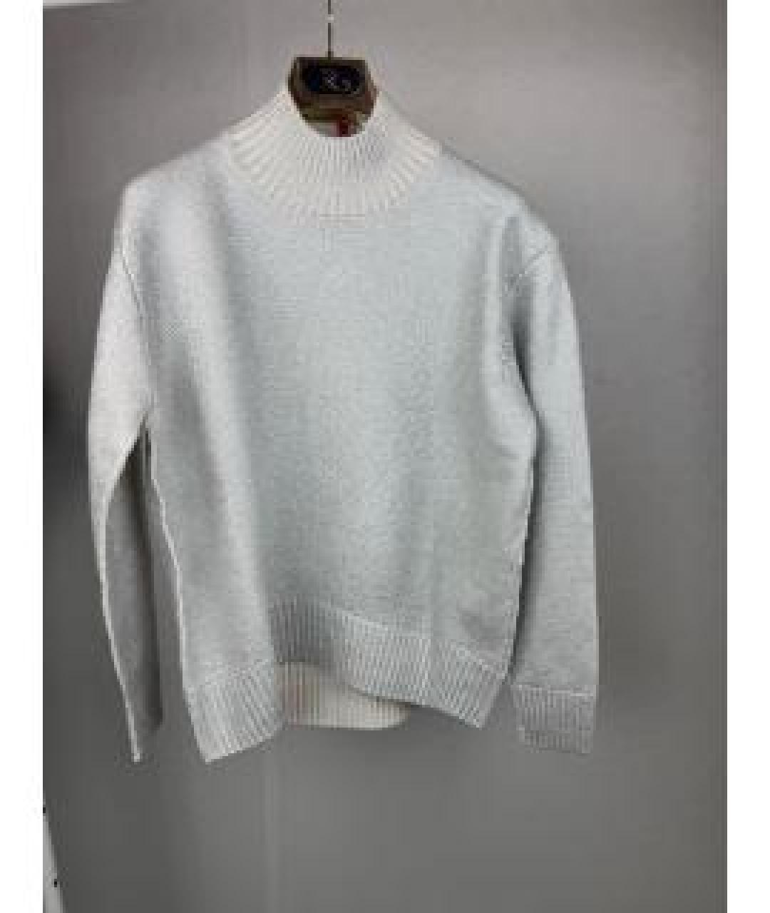 SEMICOUTURE Серебрянный шерстяной джемпер / свитер, фото 10
