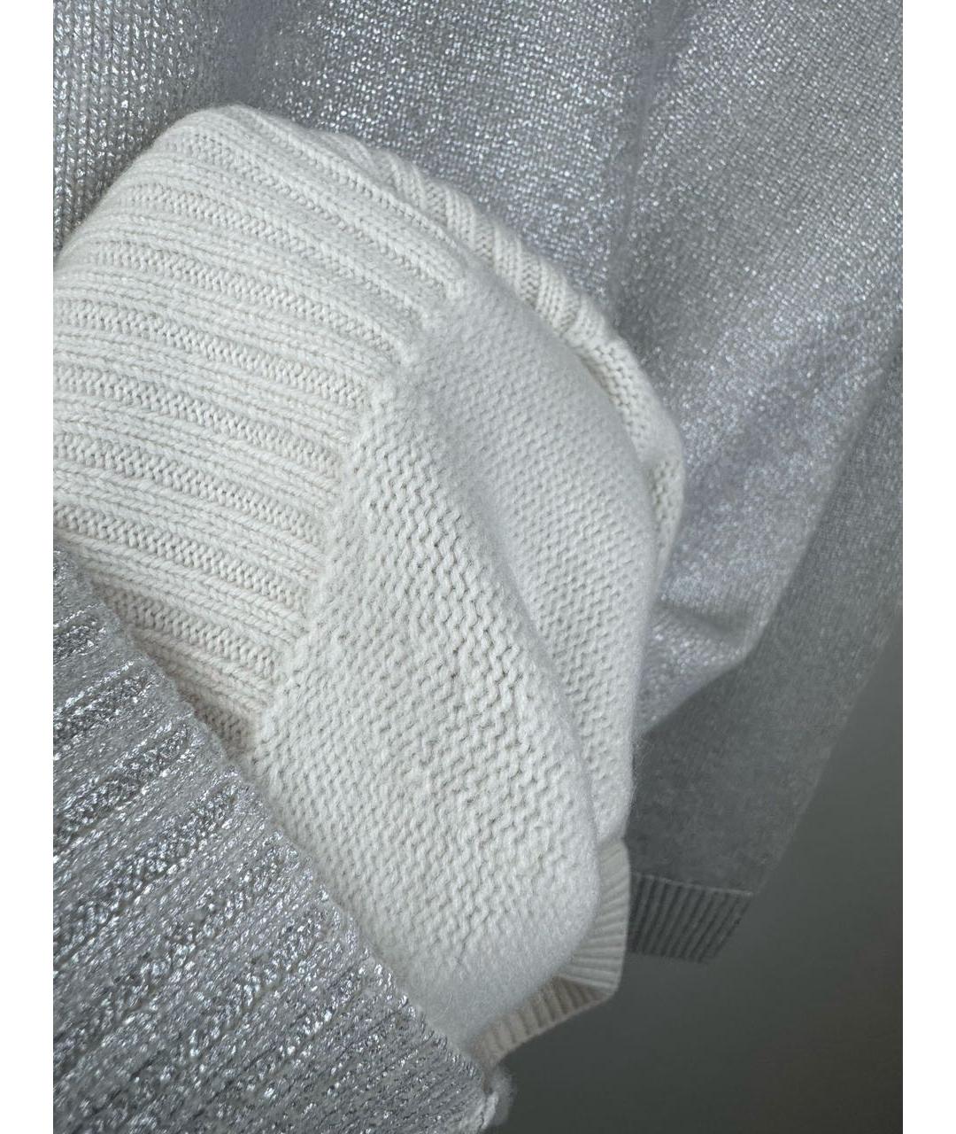 SEMICOUTURE Серебрянный шерстяной джемпер / свитер, фото 6
