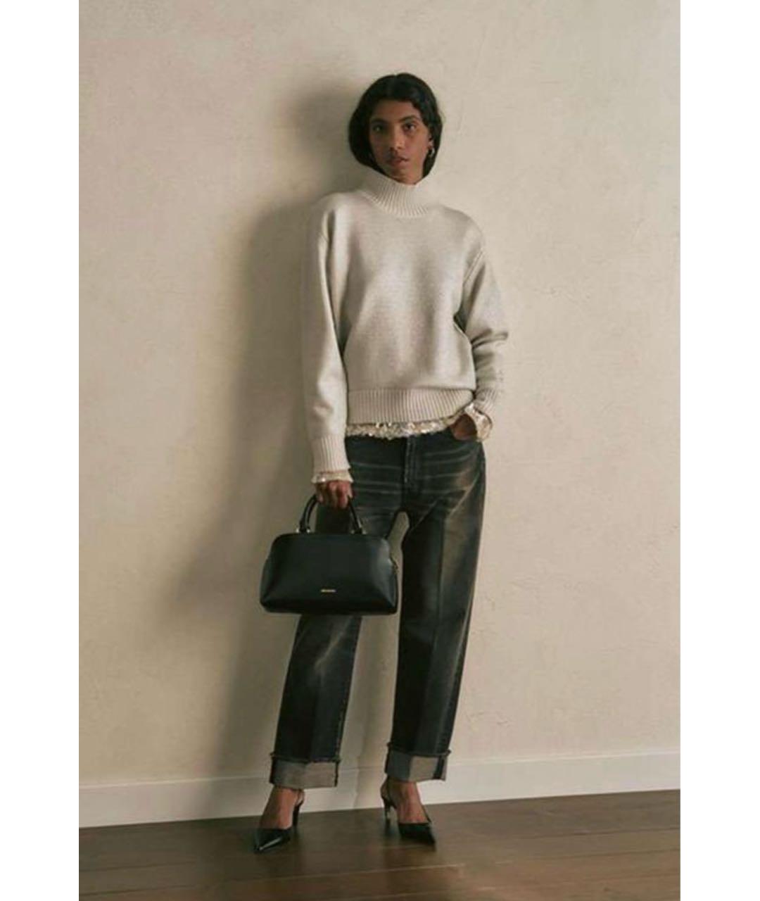 SEMICOUTURE Серебрянный шерстяной джемпер / свитер, фото 9