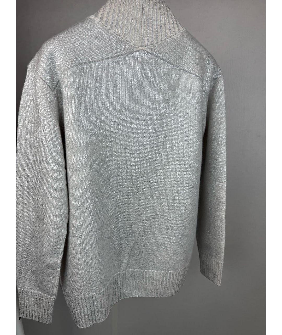 SEMICOUTURE Серебрянный шерстяной джемпер / свитер, фото 3