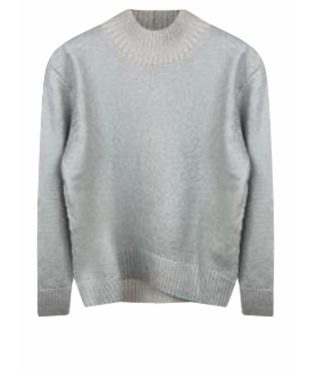 SEMICOUTURE Серебрянный шерстяной джемпер / свитер, фото 1