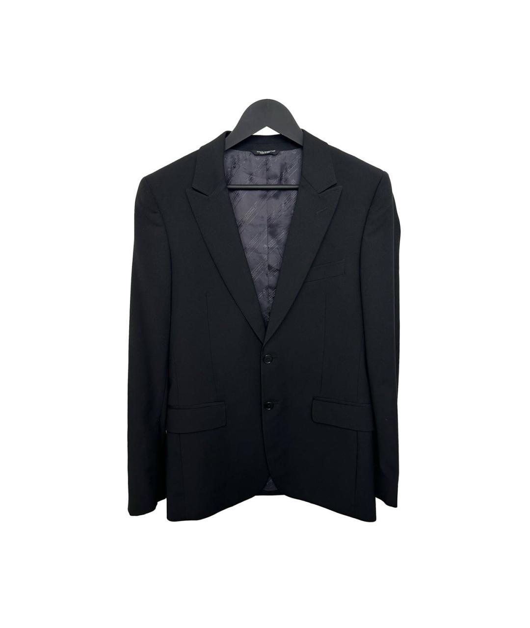 DOLCE&GABBANA Черный шерстяной пиджак, фото 4