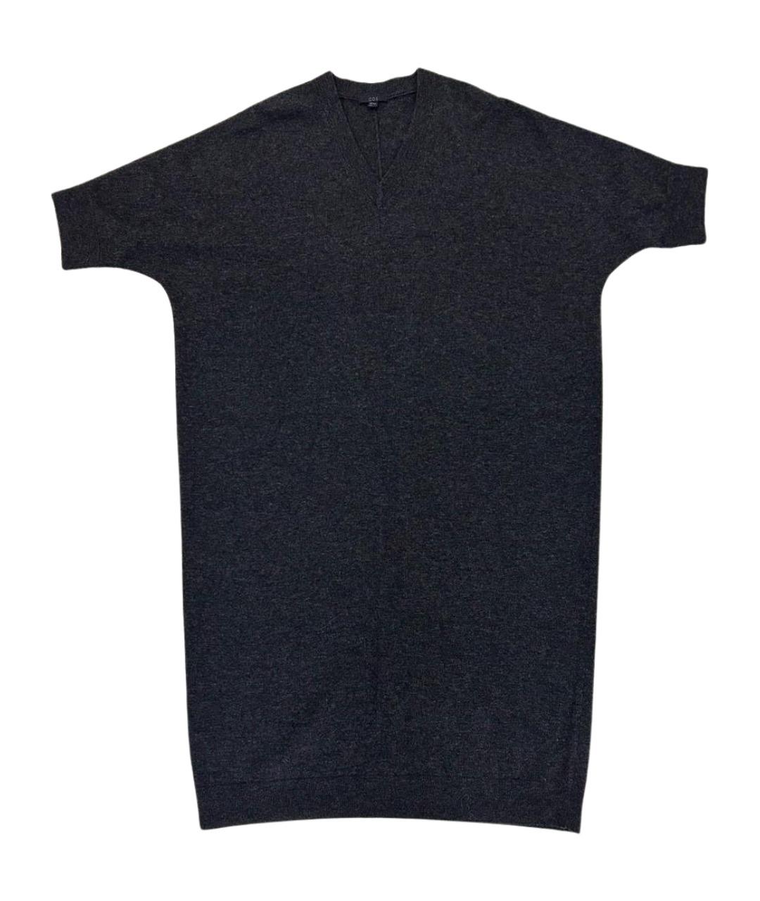 COS Серое шерстяное повседневное платье, фото 1