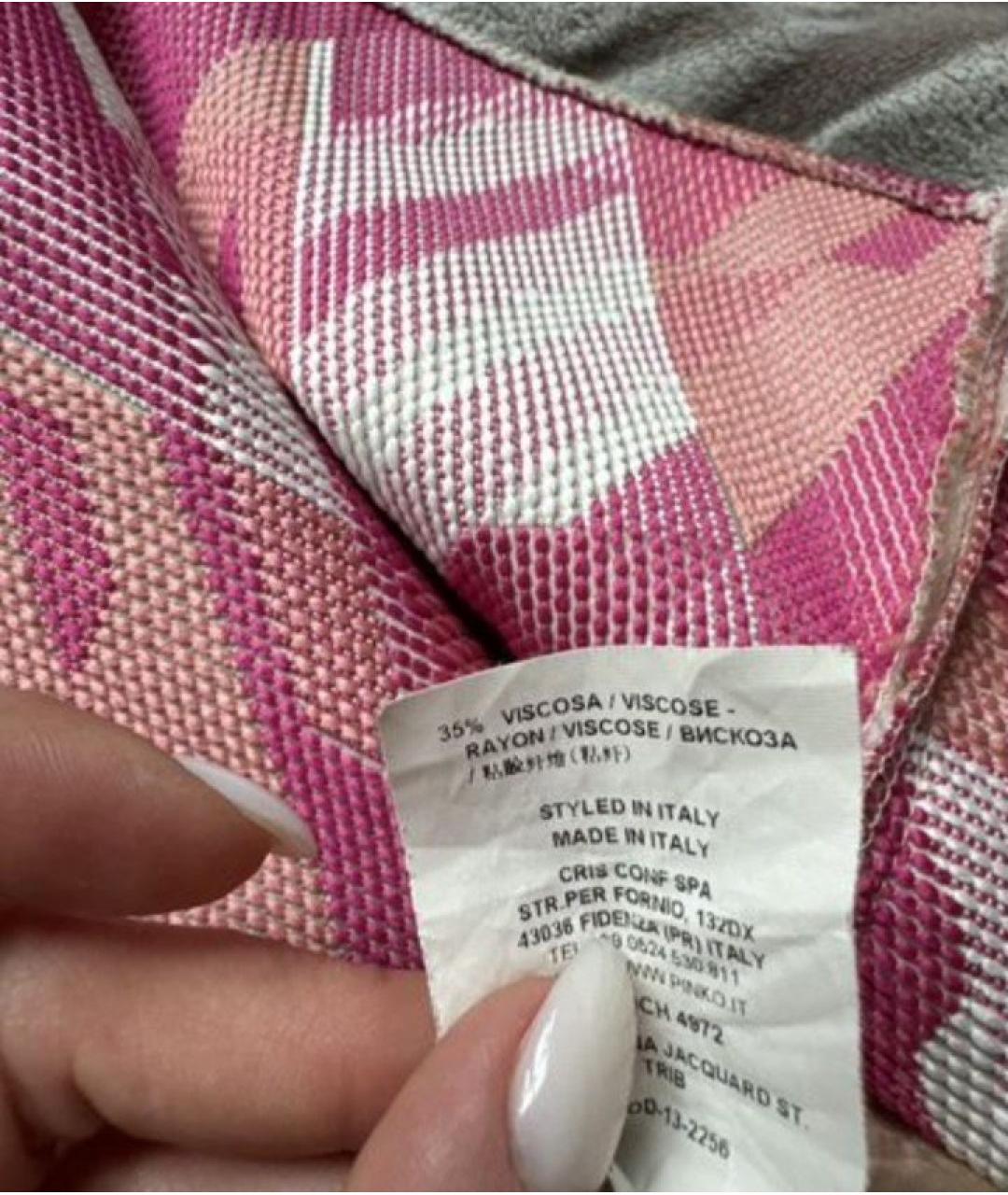 PINKO Мульти полиэстеровая юбка мини, фото 5