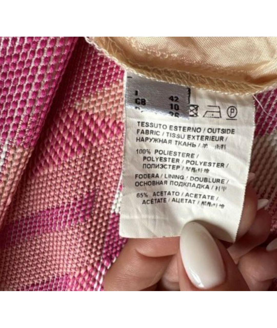 PINKO Мульти полиэстеровая юбка мини, фото 4