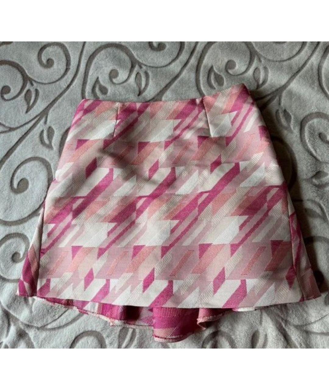 PINKO Мульти полиэстеровая юбка мини, фото 6